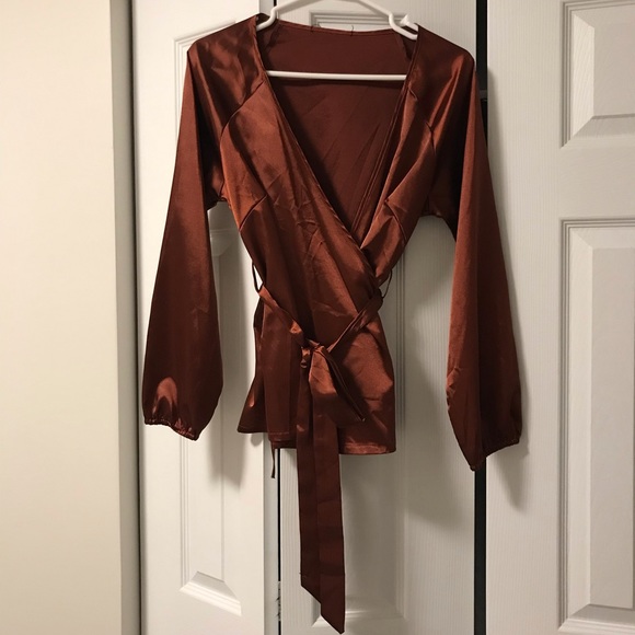 Tops - Silk wrap top